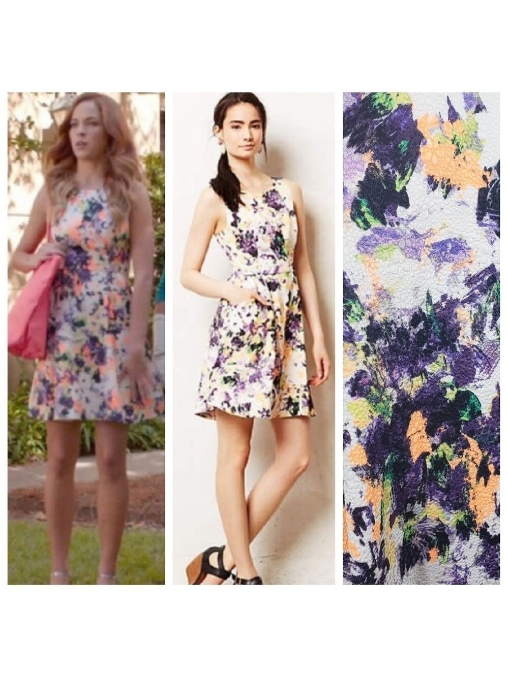 Nwt Maeve 0 Neon Floral Dress